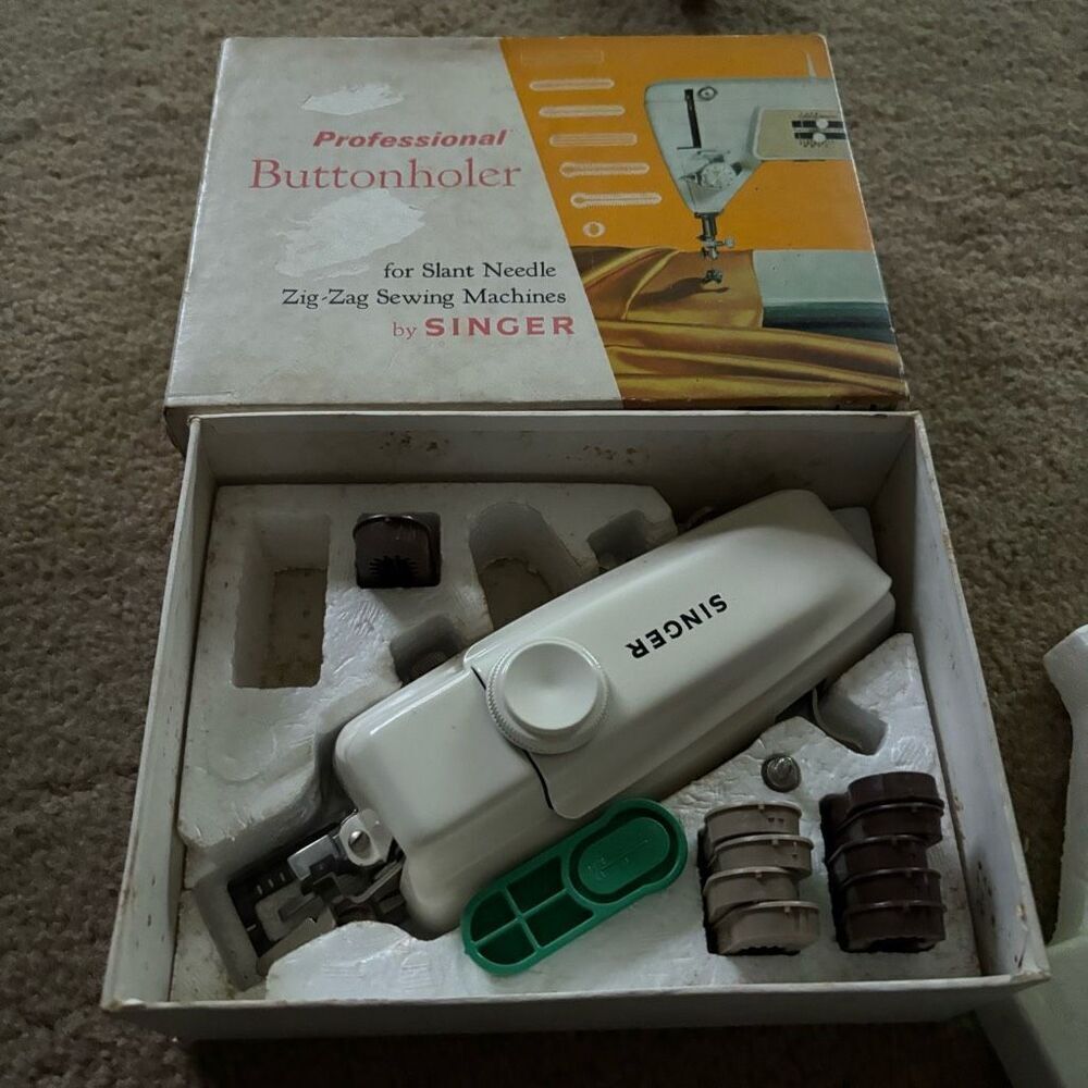 Singer Professional Buttonholer For Slant Needle Zig-Zag Sewing Machines